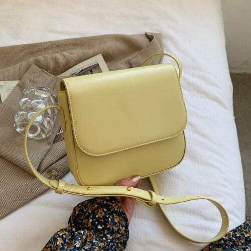 Solid Color PU Leather Small Underarm Crossbody Bags Women Brand Luxury Fashion Shoulder Handbags and Purses