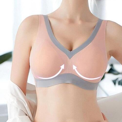 Multicolor Soft bra Women Seamless Color Block Padded Push Up Brassiere Bra Running Crop Top корсет женский Женская одежда