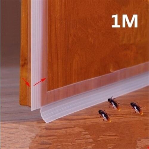 1M/3.3ft Window Door Transparent Windproof Waterproof High over Silicone Bar Door Sealing Strip