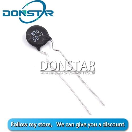 10PCS 5D-7 5D7 NTC5D-7 DIP-2 Thermal Resistor New