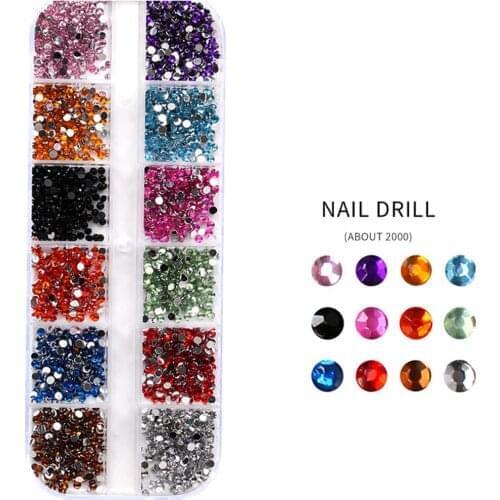 12x Acrylic UV Gel Hair Dryer Crystal Polisher Painting Brushes