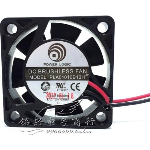 Power Logic PLA04010B12H DC 12V 0.06A 40x40x10mm 2-Wire Server Cooling Fan