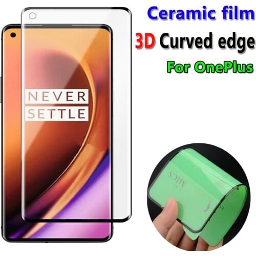 3D Curved Surface Ceramic Screen Film Protector For OnePlus 9 8 Pro 1+8 Full Cover Super Toughness Anti-broken