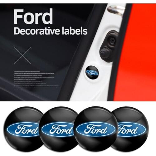 4Pcs PVC Car Door Shock Damper Gasket Soundproof Patch Sticker For Ford Focus Fiesta Ranger Mondeo S-MAX Kuga Mustang Fusion