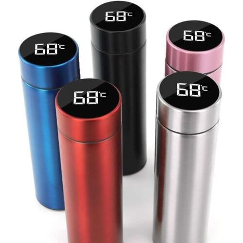 500ml Intelligent Temperature Display Vacuum Insulated Water Bottle,Stainless Steel Coffee Mugs, Travel Mug BPA-free