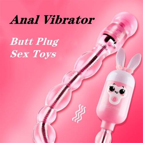 Anal Vibrator Sex Butt Plug Sex Toys Gay Anal Plug Vibrators Bdsm Erotic Toys Big Anal Plug Beads Anal Expander Anal Stretching