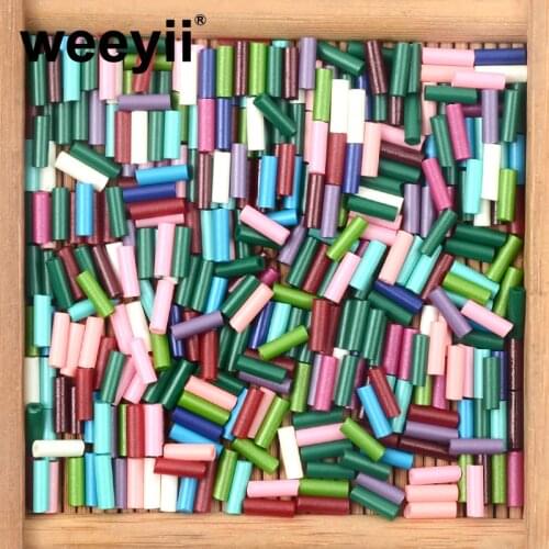 Approx 500pcs 2x6mm Long Tube Bugle Czech Glass Beads for Jewelry Making Diy Bracelets Earrings Jewelry Accessories