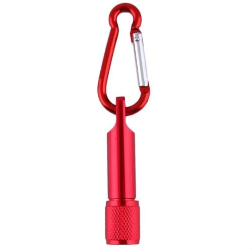 Colorful Mini Portable LED Camping Flashlight Aluminum Keychain Keyring LED Light Self defense Torch Lamp outdoor