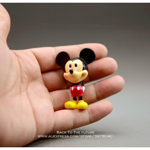 Disney Mickey Mouse 5.3cm mini doll Action Figure Posture Anime Decoration Collection Figurine Toy model for children boy gift