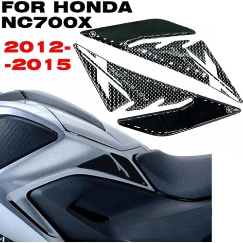 For Honda NC700X NC750X 2012-2015 Motorcycle 3D Fuel Tank Side Stickers Engine Tank Pad Protector