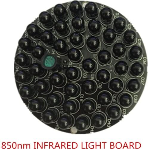 850nm Infrared Light Board 48 IR LED Black lamp beads For Infrared Illuminator CCTV Fill Light Board