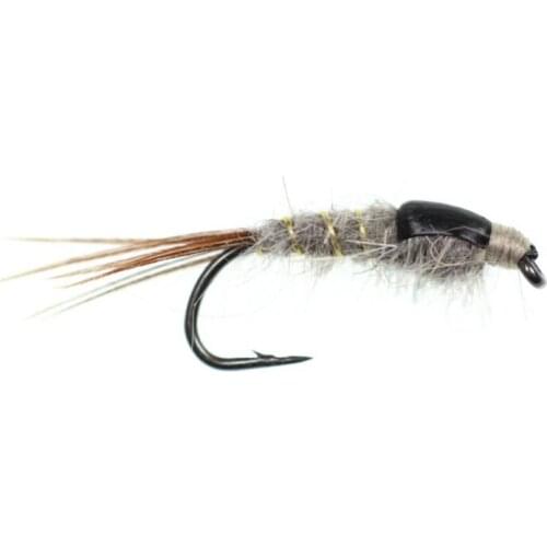 10pcs Artificial Fly Fishing Lures Fake Fly Shape Copper Ball Fiber Flashing Yarn Bait Single Metal Barbed Hook Tool