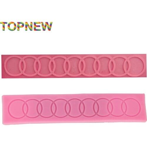 Quality Circles Pattern Silicone Cake Molds Non-Stick Fondant Jello Jelly Sugar Ice Lace Moulds Best Cheapest Fast C1939