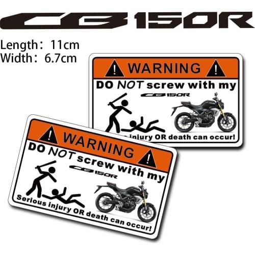 KODASKIN 2 Pieces Do Not Screw Warning Sticker Decal for HONDA CB150R