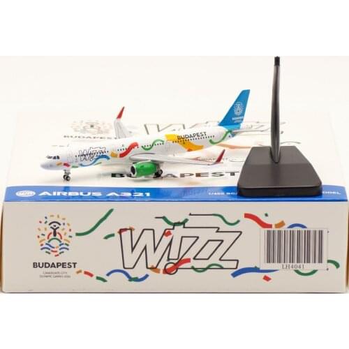 1:400 Scale Airbus A321 WIZZ Hungarian Airlines Alloy Aircraft Planes Model Airplanes Plane display model collectionToy