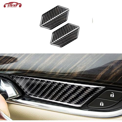 Carbon Fiber Material Inner door bowl sticker For Cadillac XT5 2016 2017 2018 2019 Auto car Interior Decoration