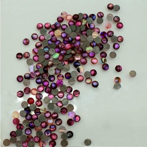 200pcs/lo 4mm Natural Round Cabochon Red Shell Mother of Pearl shel Round Red MOP Pearl shell for Fake Nails