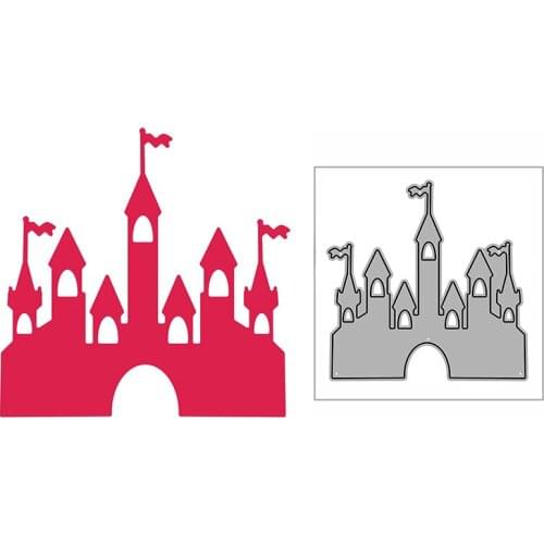 New Simple Flag Castle Craft Embossing Mold 2021 Metal Cutting Dies for DIY Decorative Scrapbooking Album Card Making No Stamps