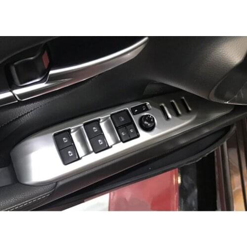 Car Interior Door Armrest Window Lift Switch Buttons Cover Trim Styling For Toyota Camry 8th 2018 Auto Accessories New