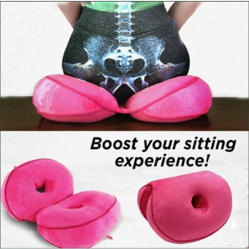 Lift Hips Up Seat Cushion Multifunction Memory Foam Seat Massage for Shaping Sexy Buttock Cushion Pad Lumbar Coccyx Protect