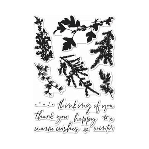 Leaf Transparent Clear Silicone Stamp/Seal for DIY scrapbooking/photo album Decorative clear stamp A5103