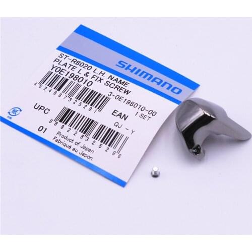 Shimano ST-R8020 Left / Right Hand Name Plate & Fixing Screw R8020 name plate and bolt Y0E198010 Y0E098020