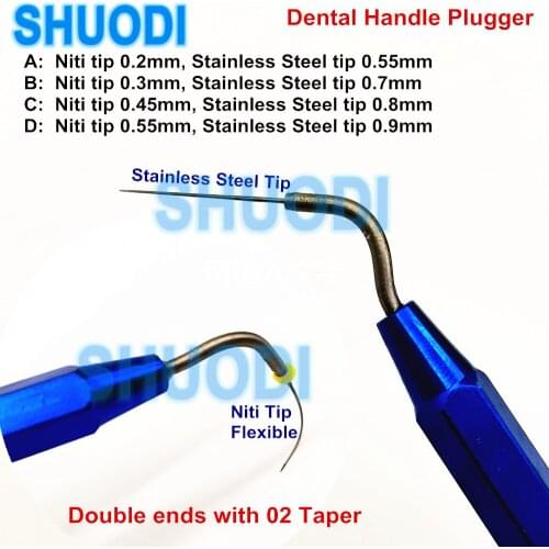 1 piece Dental Hand Pluggers NITI Flexible Tip Dentist Endodontic Instruments Fill Obturation Endo Materials Dental Probe