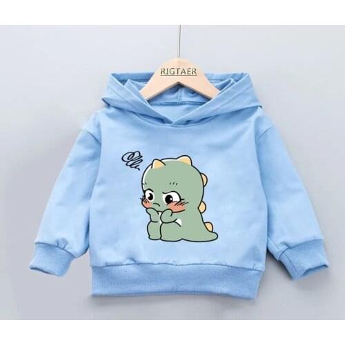 Spring Autumn Kids Baby Girls Cartoon Hoodies Sweatershirt Jackets Clothes Children Boy Pullover Outwear Coat Tops Clothing 1-9Y