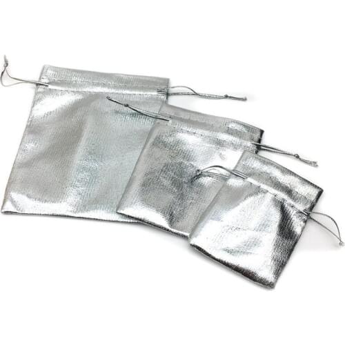 100pcs/Lot Silver Bracelet Earrings Jewelry Bag Wedding Party Gift Bags 3 sizes Free Shipping B-061