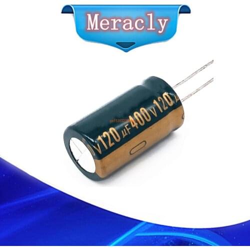 2pcs/lot 400V 120UF high frequency low impedance 400V120UF aluminum electrolytic capacitor size 18*30 20