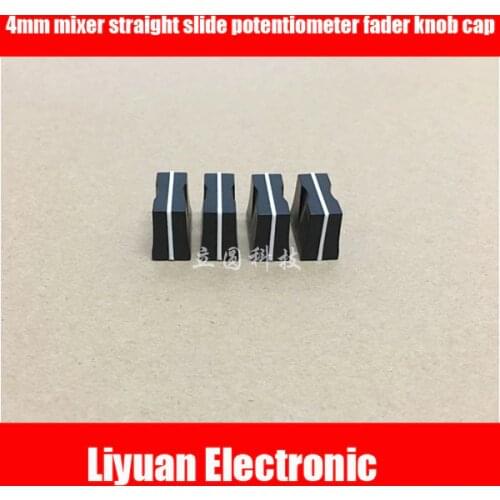 20pcs 4mm hole mixer straight slide potentiometer fader knob cap Mixer putter cap length 19MM high 15MM