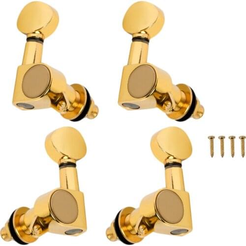4PCS Uku Closed 2R 2L Semi Closed Tuning Pegs Machine Heads Keys for Ukulele Accessory