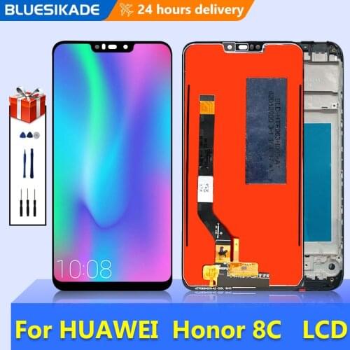 6.26'' For Huawei Honor 8C LCD Display Touch Screen Digitizer For Honor 8C LCD BKK-AL10 BKK-L21 Screen Replacement Parts