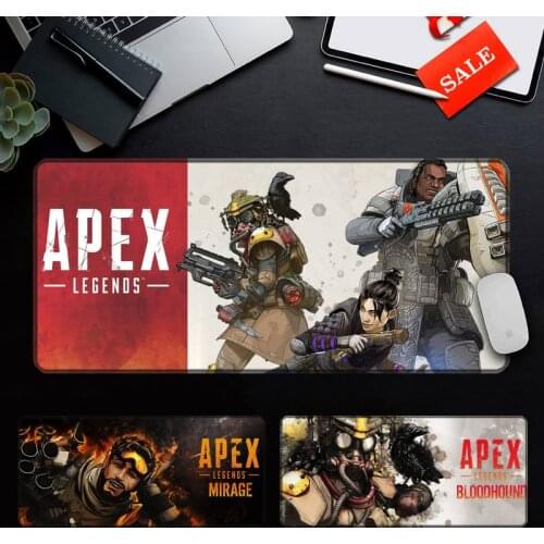 APEX Hero Beautiful Anime Mouse Mat Computer Gaming Mousepad Anti-slip Natural Rubber with Locking Edge Gaming Mouse Mat