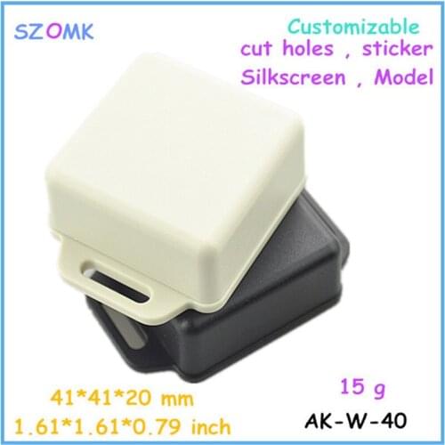 Free shipping abs plastic enclosures (1 pcs)41*41*20mm instrument electronics box plastic housing for PCB abs plastic enclosure