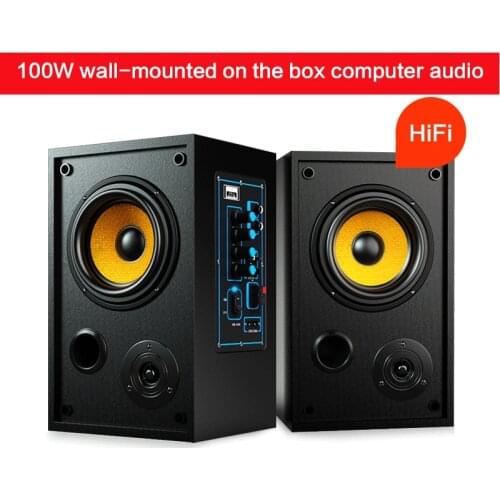 100W Household High-power Speaker M300 Wall-mounted Speaker Computer Audio Fever HiFi K Song Shop Classroom Projector Speaker