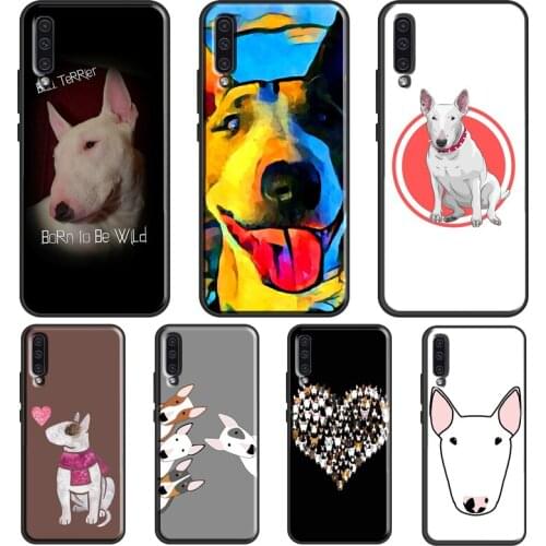 Bull Terrier Dog Puppies Case For Samsung A52 A12 A32 A72 A21S A20e A21S A31 A51 A71 A10 A02S A50 A70 Back Cover