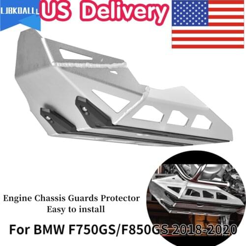 F850 GS F750 GS Motorcycle Crash Bar Engine Protective Cover Guard Extension Skid Plate for BMW F850GS F750GS 2018-2021 2020