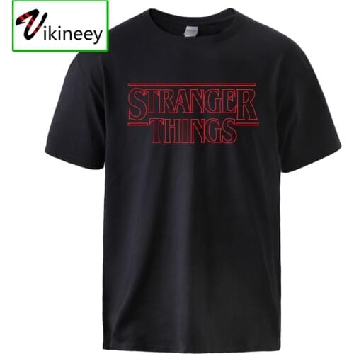 Stranger Things T shirt Man Summer Premium Cotton Short Sleeve T shirts Camisas Casual Tee Man High Quality Sportswear