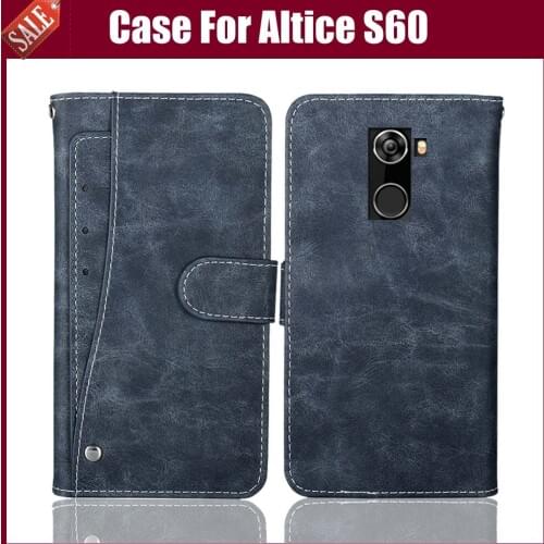 Hot Sale! Altice S60 Case High Quality Flip Leather Phone Case Protective Cover For Altice S60 Case With Card Slots