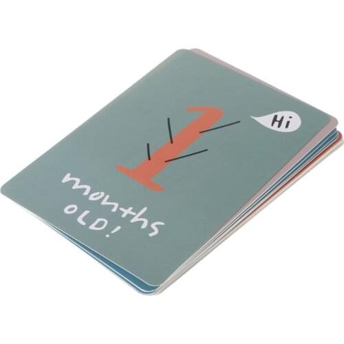 20 Pcs/Set Month Card Baby Photography Photo Cards Monthly Newborn Photos Funny Cartoon Decoration Creative Commemorative