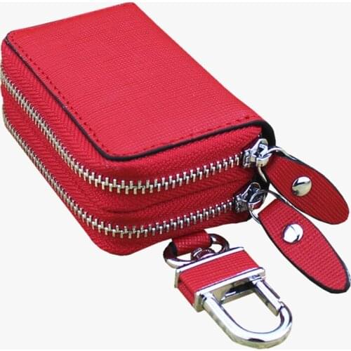 Genuine Leather Key Wallet Men & Women Car Key Bag Multi Function Key Case Fashion Ladies Housekeeper Key Holders Cow Leather