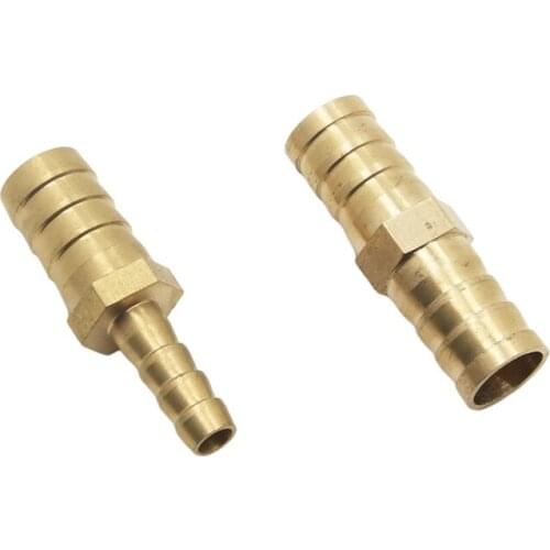 Brass Straight Hose Pipe Fitting Equal Barb 4mm - 25mm Gas Copper Barbed Coupler Connector Adapter