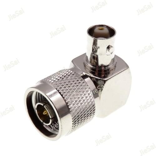 N Male To BNC Female Plug 90 Degree Right Angle Connector RF Coaxial Adapter N/BNC-JKW