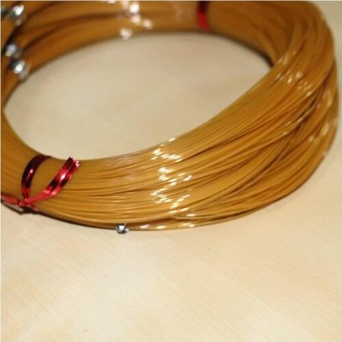 Earth color nylon fishing line as telescopic rod line or as hand line