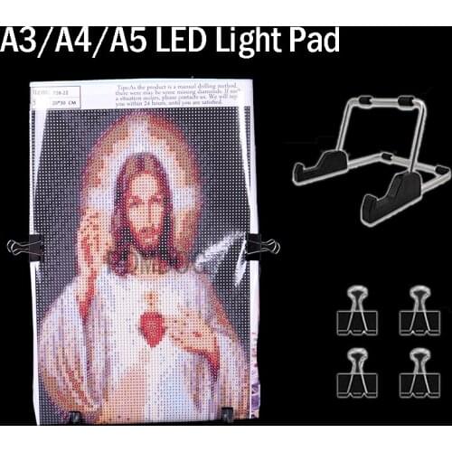 A3/A4/A5 LED Drawing Tablet Diamond Painting Light Pad Board Diamond Painting Accessories Tool Kits Diamond Embroidery