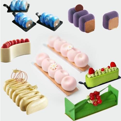 SHENHONG Non-Stick Silicone Cake Molds Long Twist Mousse Mould Kitchen Bakeware Party Pastry Baking Tools Dessert Decoration