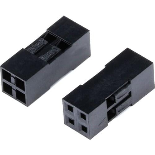 200pcs DuPont plug double row rubber shell spacing 2.54mm 2*2/3/4/5/6/7/8/10/13-20P connector