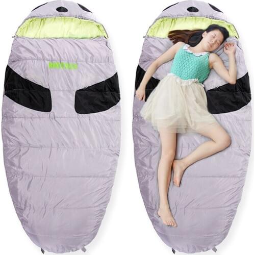 Large Size 210*100cm Adult Sleeping Bag Outdoors Winter Spring Camping Climbing Hiking Thickening Keep Warm Indoor Noon Lazy Bag