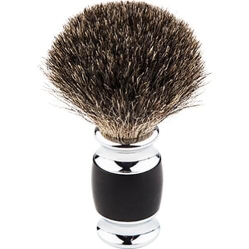 YINTAL 100% Pure Mixed Badger with Resin + Stainless Steel Handle Shaving Brush Shave Tool Shaving Razor Brush